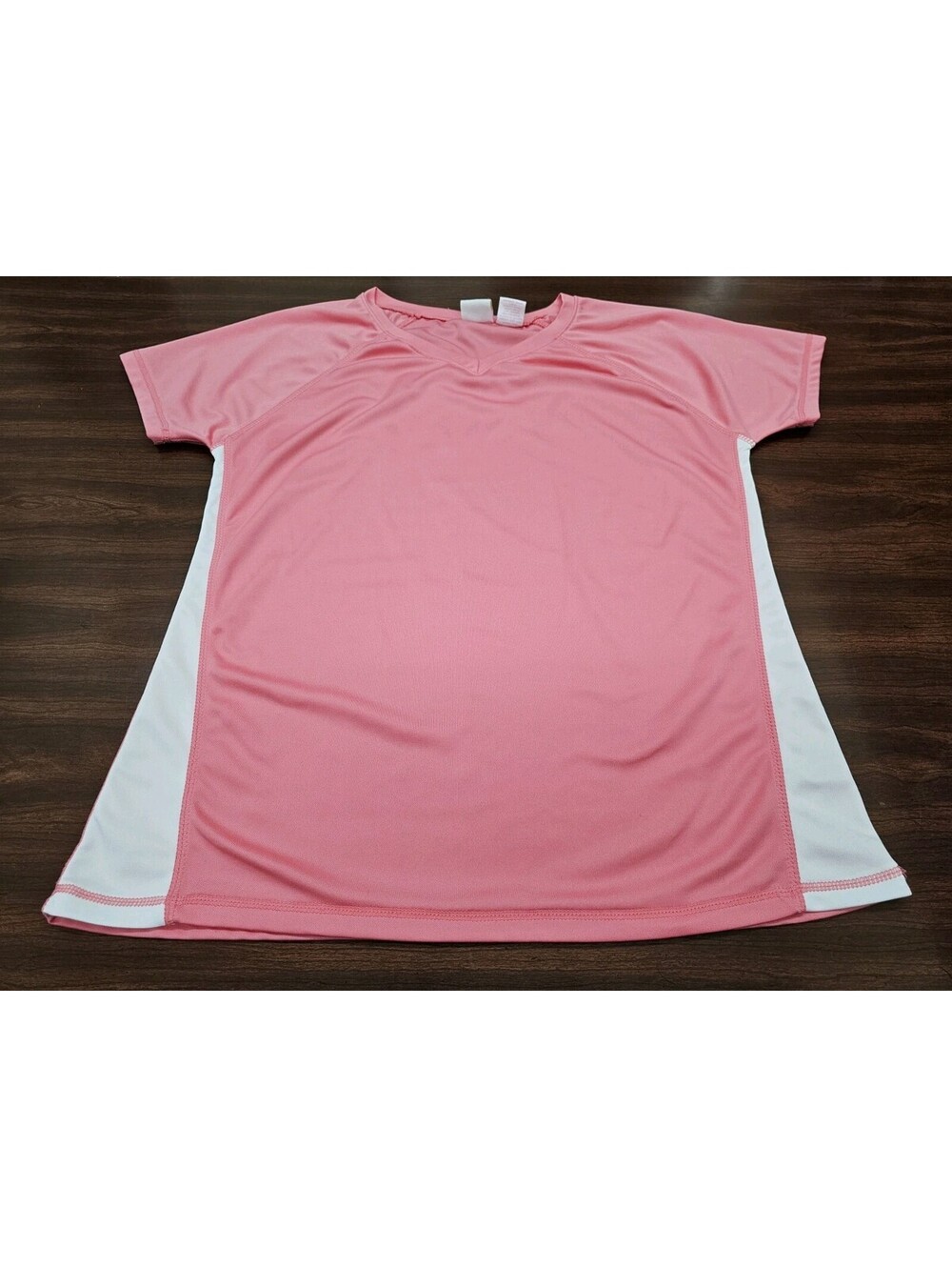 Kanu Girl Women's XL Pink Athletic Swim Shirt Short Sleeve Top Rash Guard Top